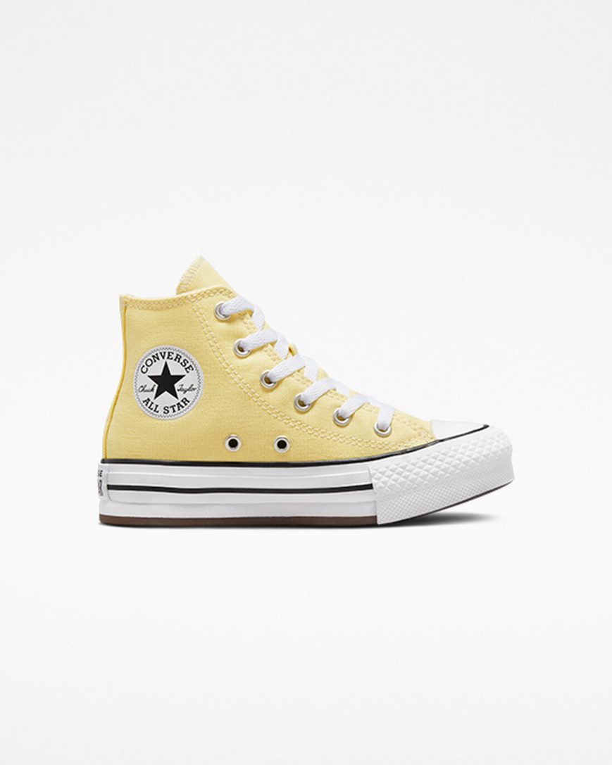 Dívčí Boty Na Platformy Converse Chuck Taylor All Star Lift Vysoké Oranžové Bílé Černé | CZ YBLG34